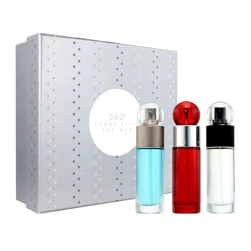 360/360 Red/Reserve Trio Hombre Perry Ellis ExpoPerfumes