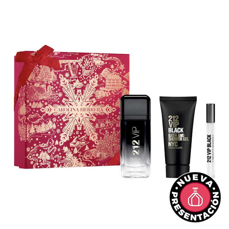 212 Vip Black Navidad ESTUCHE 3pzs EDP-Caballero