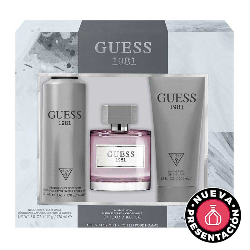 Guess 1981 ESTUCHE 3pzs EDT Hombre