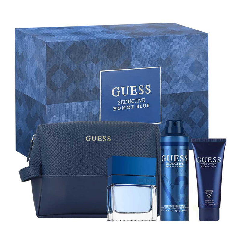 Guess Seductive Homme Blue ESTUCHE 4 pzs Hombre