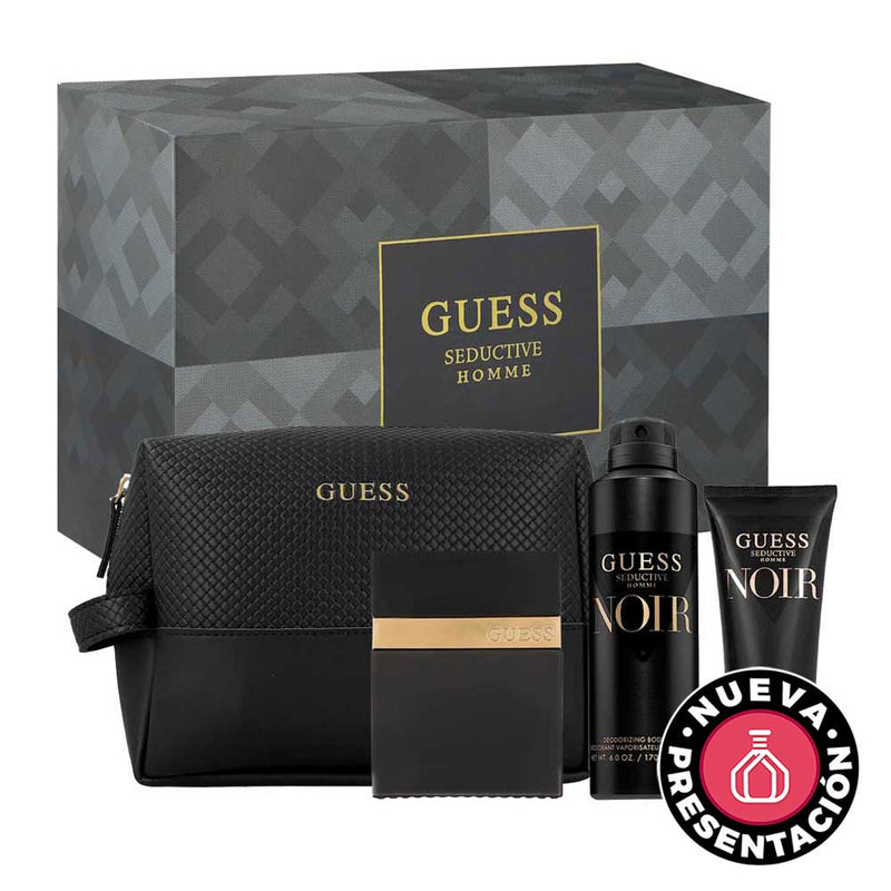 Guess Seductive Noir ESTUCHE 4pzs EDT- Caballero