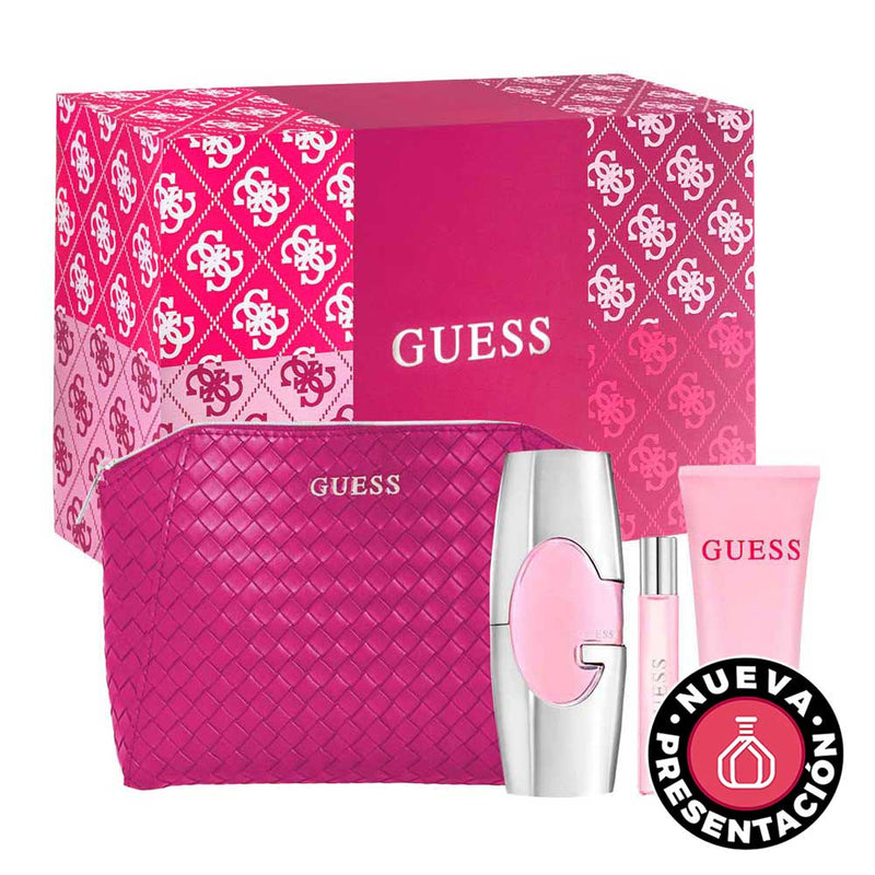 Guess Cosmetiquera Estuche 4 pzs -Dama