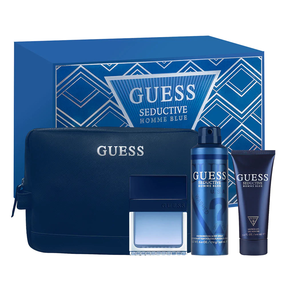 Guess Seductive Homme Blue ESTUCHE 4 pzs Caballero
